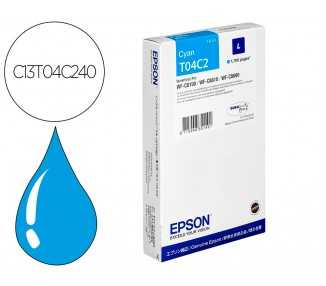 Ink-jet epson t04c2 cian 1700 paginas