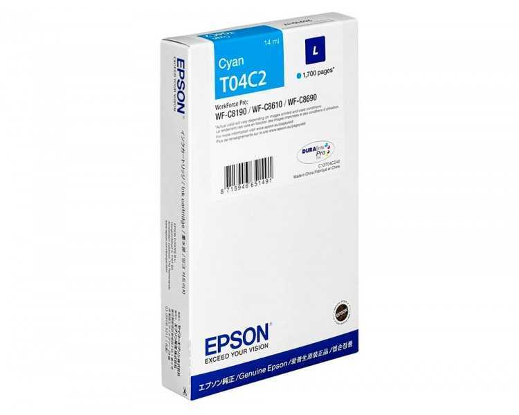 Ink-jet epson t04c2 cian 1700 paginas