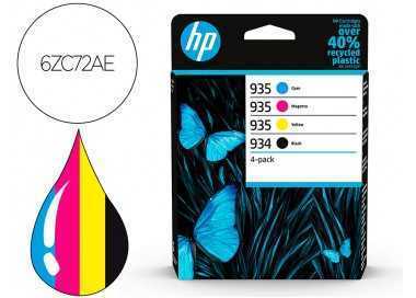Toner hp 934/935 y 6zc72ae multi pack negro / cian / magenta / amarillo