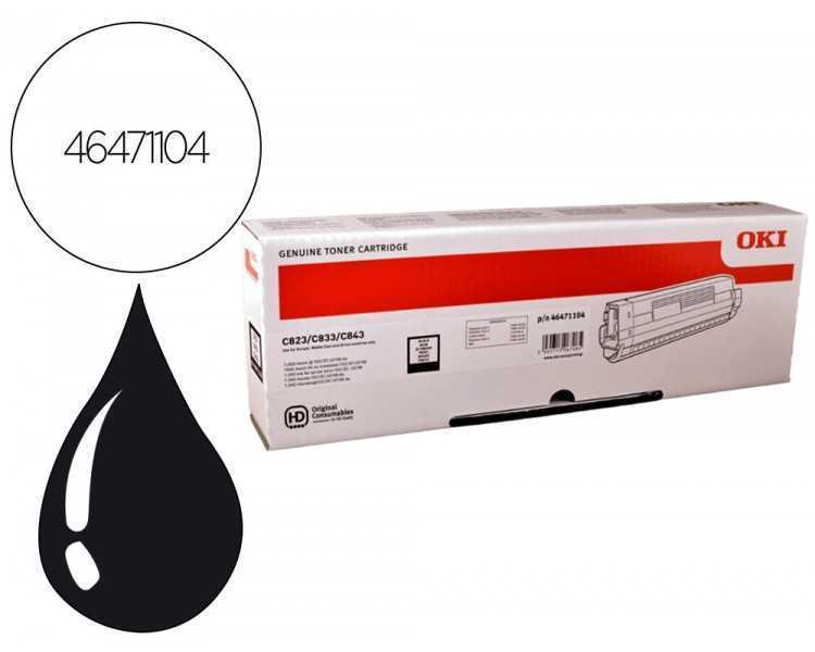 Toner oki laser 46471104 negro 7000 paginas