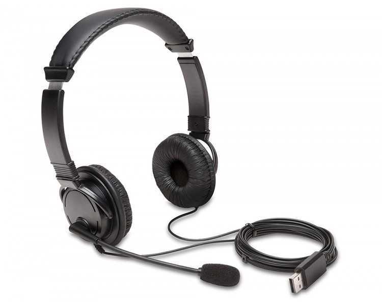 Auricular kensington hi-fi con microfono usb cable 180 cm