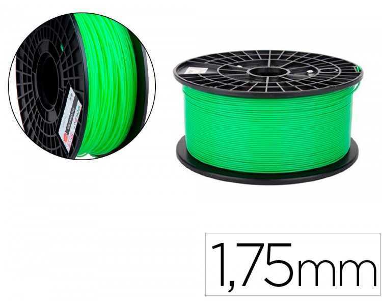 Filamento 3d colido pla luminoso 1,75 mm 1 kg verde