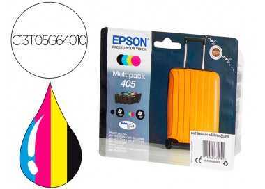 Ink-jet epson 405 wf-3820dwf / wf-4820dwf / wf-7830dtwf / wf-7840dtwf alta capacidad pack de 4 colores