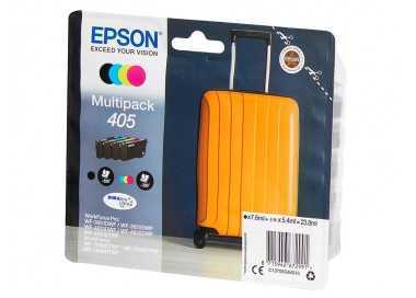 Ink-jet epson 405 wf-3820dwf / wf-4820dwf / wf-7830dtwf / wf-7840dtwf alta capacidad pack de 4 colores