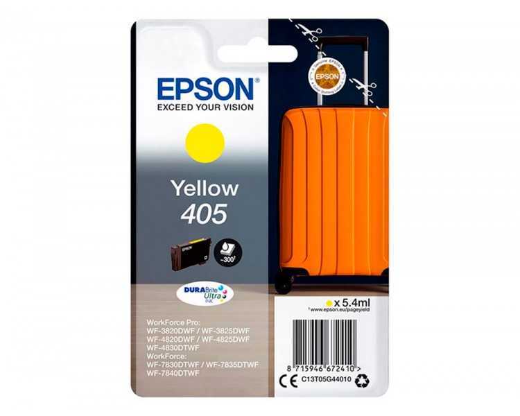 Ink-jet epson 405 wf-3820dwf / wf-4820dwf / wf-7830dtwf / wf-7840dtwf amarillo