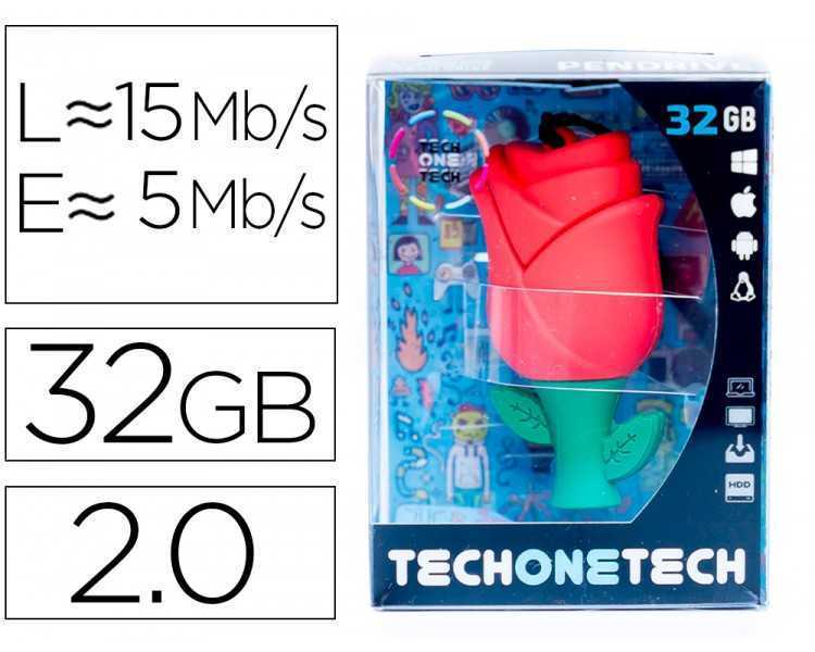 Memoria usb tech on tech rosa one 32 gb
