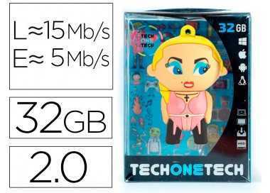 Memoria usb tech on tech madona 32 gb