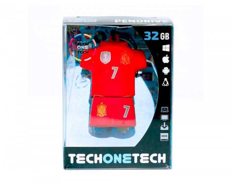 Memoria usb tech on tech seleccion futbol españa mundial brasil 32 gb