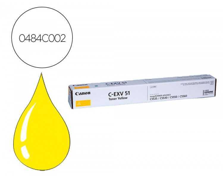 Toner canon exv51 ir c5335 c5540 c55000 amarillo