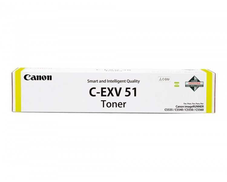 Toner canon exv51 ir c5335 c5540 c55000 amarillo