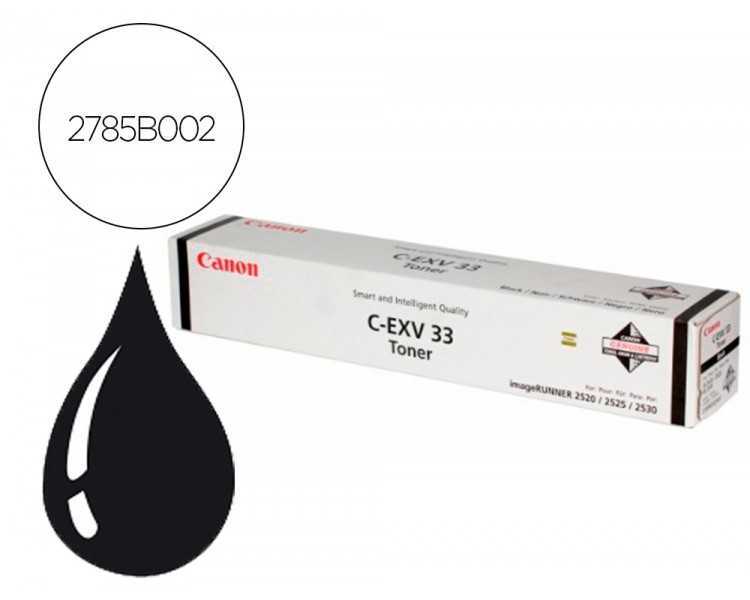 Toner canon exv33 ir2520 ir2525 ir2530 negro