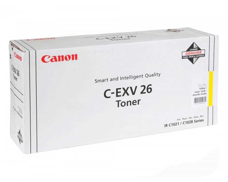 Toner canon exv26y irc1021i irc1028i amarillo