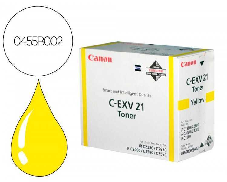 Toner canon exv21y irc2380 irc2880 amarillo