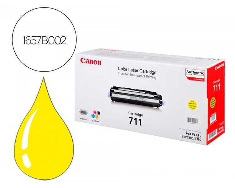 Toner canon 711y lbp5300 lbp5360 amarillo