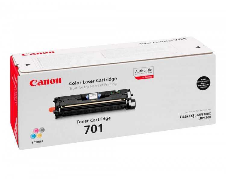 Toner canon 701bk lbp5200 mf8100 mf8180 negro
