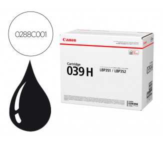 Toner canon 039h isensys lbp351x lbp352x negro