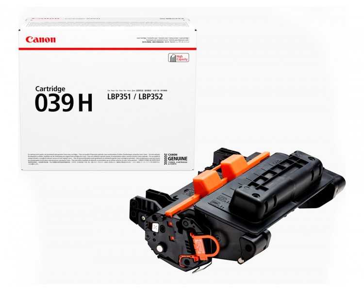 Toner canon 039h isensys lbp351x lbp352x negro