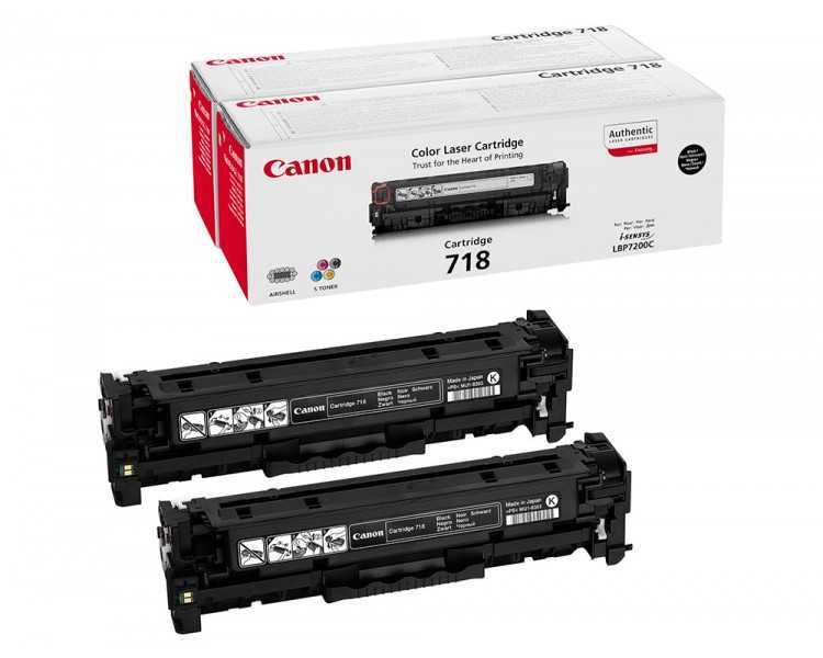 Toner canon 718b lbp7680 lbp7200 mf8300 pack negro