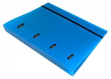 Carpeta con recambio liderpapel a4 cuadro 5mm 100 hojas 80g polipropileno 4 anillas 40mm azul translucido Carpeta con recambio liderpapel a4 cuadro 5mm 100 hojas 80g polipropileno 4 anillas 40mm azul translucido