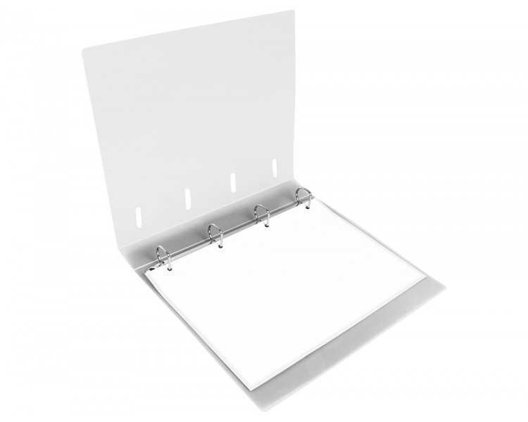 Carpeta con recambio liderpapel a4 cuadro 5mm 100 hojas 80g polipropileno 4 anillas 40mm transparente