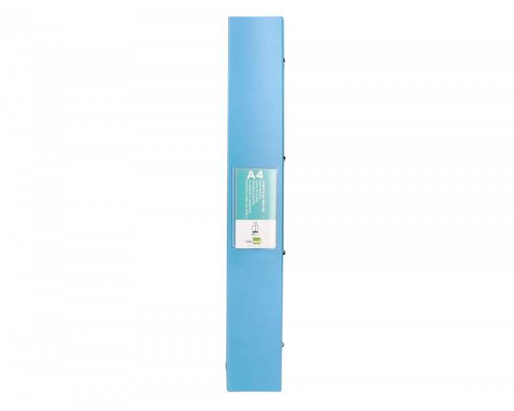 Carpeta liderpapel 4 anillas mixtas 40 mm polipropileno din a4 celeste opaco