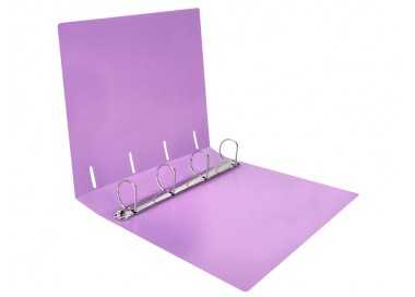 Carpeta liderpapel 4 anillas mixtas 40 mm polipropileno din a4 lavanda opaco