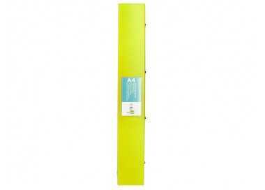 Carpeta liderpapel 4 anillas mixtas 40 mm polipropileno din a4 amarillo fluor opaco Carpeta liderpapel 4 anillas mixtas 40 mm polipropileno din a4 amarillo fluor opaco