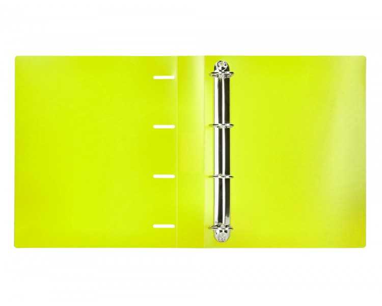 Carpeta liderpapel 4 anillas mixtas 40 mm polipropileno din a4 amarillo fluor opaco