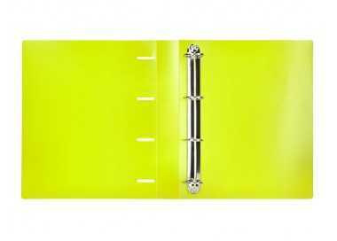 Carpeta liderpapel 4 anillas mixtas 40 mm polipropileno din a4 amarillo fluor opaco Carpeta liderpapel 4 anillas mixtas 40 mm polipropileno din a4 amarillo fluor opaco
