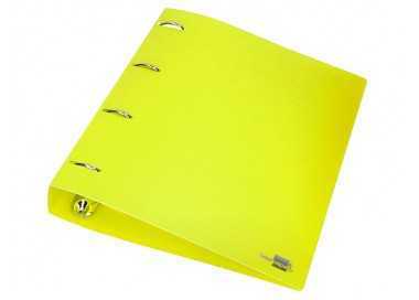 Carpeta liderpapel 4 anillas mixtas 40 mm polipropileno din a4 amarillo fluor opaco Carpeta liderpapel 4 anillas mixtas 40 mm polipropileno din a4 amarillo fluor opaco