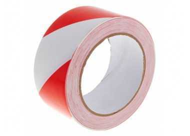 Cinta de señalizacion q-connect no adhesiva rojo y blanco 300 mt x 75 mm Cinta de señalizacion q-connect no adhesiva rojo y blanco 300 mt x 75 mm