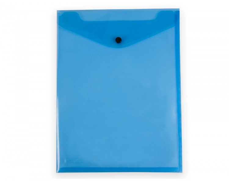 Carpeta liderpapel dossier broche polipropileno din a4 formato vertical con fuelle azul translucido