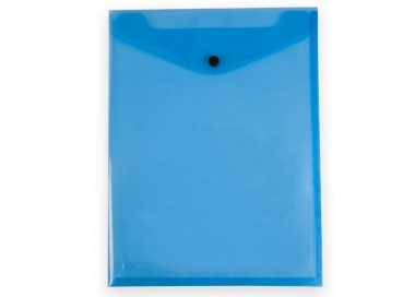 Carpeta liderpapel dossier broche polipropileno din a4 formato vertical con fuelle azul translucido