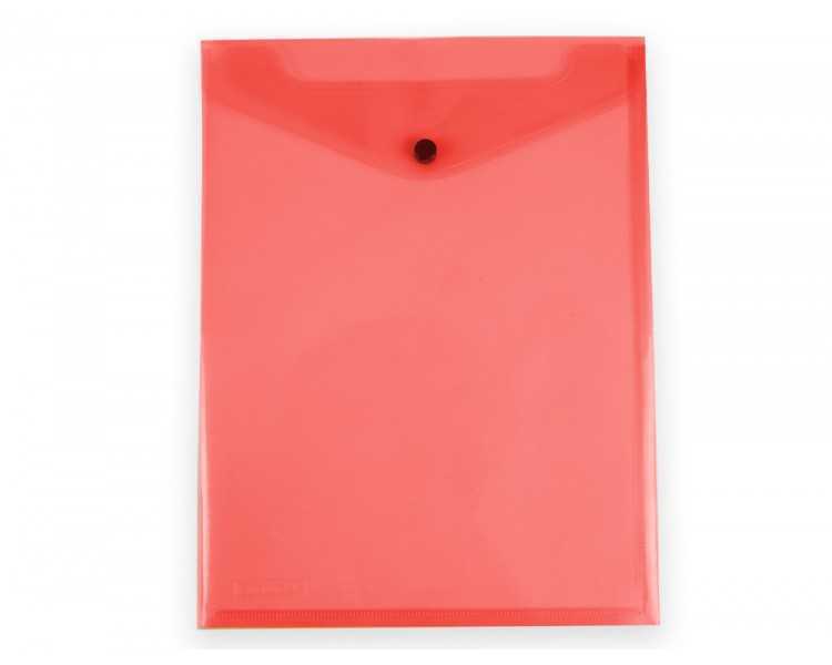Carpeta liderpapel dossier broche polipropileno din a4 formato vertical con fuelle rojo translucido