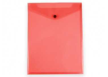 Carpeta liderpapel dossier broche polipropileno din a4 formato vertical con fuelle rojo translucido