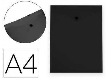 Carpeta liderpapel dossier broche polipropileno din a4 formato vertical con fuelle negro opaco