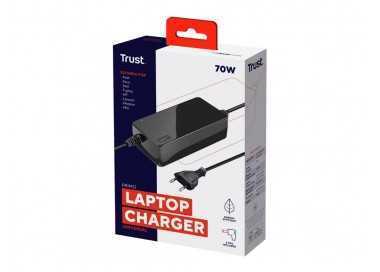Adaptador de corriente trust primo universal para portatil charger 19v-70w con 6 conectores