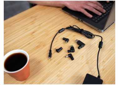 Adaptador de corriente trust primo universal para portatil charger 19v-70w con 6 conectores