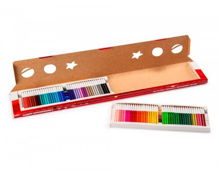 Rotulador carioca joy metro caja de 96 unidades colores surtidos