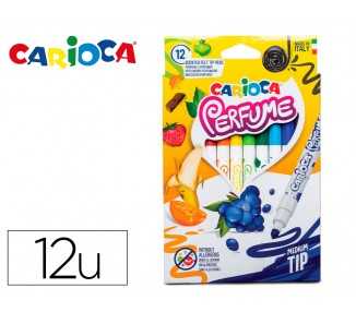 Rotulador carioca perfume xplosion caja de 12 unidades colores surtidos