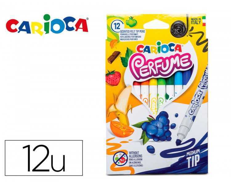 Rotulador carioca perfume xplosion caja de 12 unidades colores surtidos