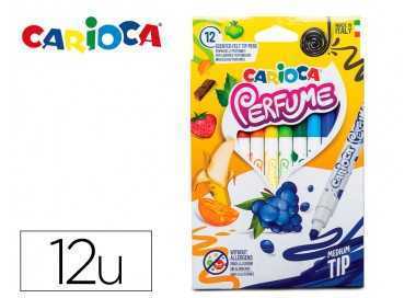 Rotulador carioca perfume xplosion caja de 12 unidades colores surtidos