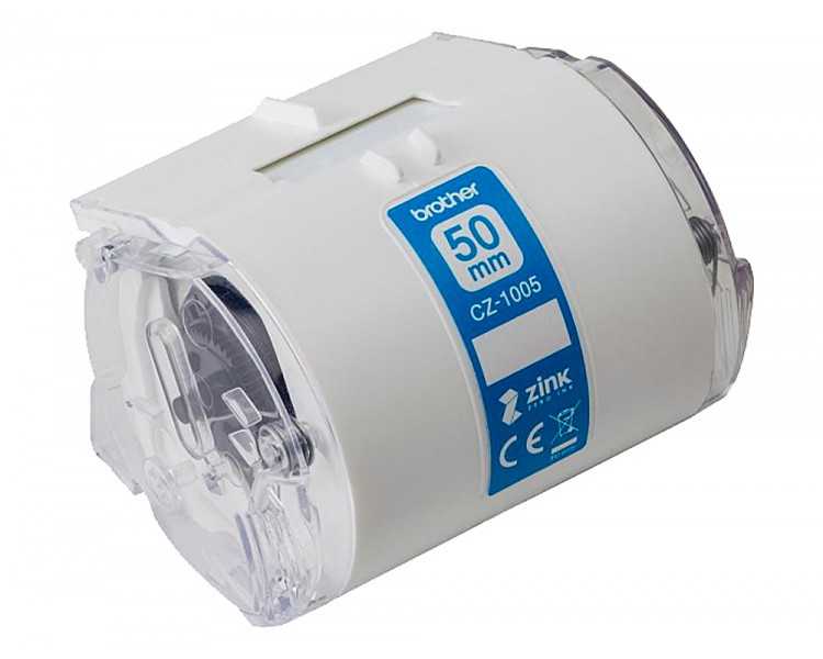 Cinta brother cz-1005 impresion color para impresora vc-500w rollo 50 mm x 5 m
