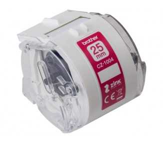 Cinta brother cz-1004 impresion color para impresora vc-500w rollo 25 mm x 5 m
