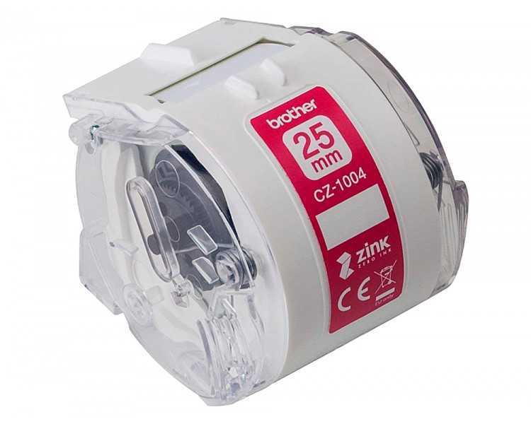 Cinta brother cz-1004 impresion color para impresora vc-500w rollo 25 mm x 5 m