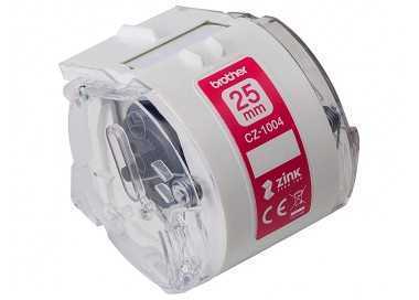 Cinta brother cz-1004 impresion color para impresora vc-500w rollo 25 mm x 5 m