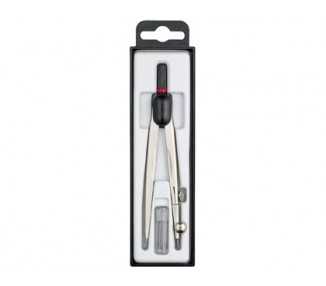 Compas rotring compact universal ajuste rapido radio 13 cm circunferencia 32 cm