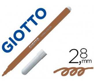 Rotulador giotto turbo color lavable con punta bloqueada unicolor marron