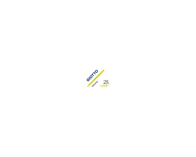 Rotulador giotto turbo color lavable con punta bloqueada unicolor amarillo
