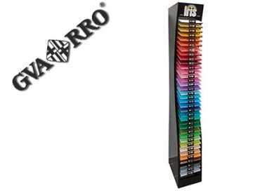 Expositor guarro metalico vacio 36 estantes para cartulina iris din a4 185 gr 30x40x200 cm